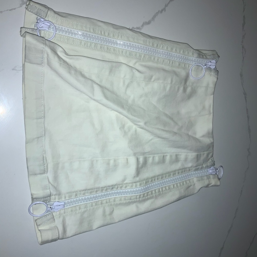 Carmar Denim LF white mini skirt